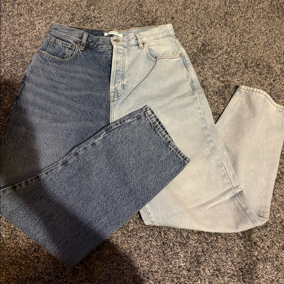 Pacsun Women’s Two Panel High Waisted Straight Leg Jeans - Picture 2 of 6